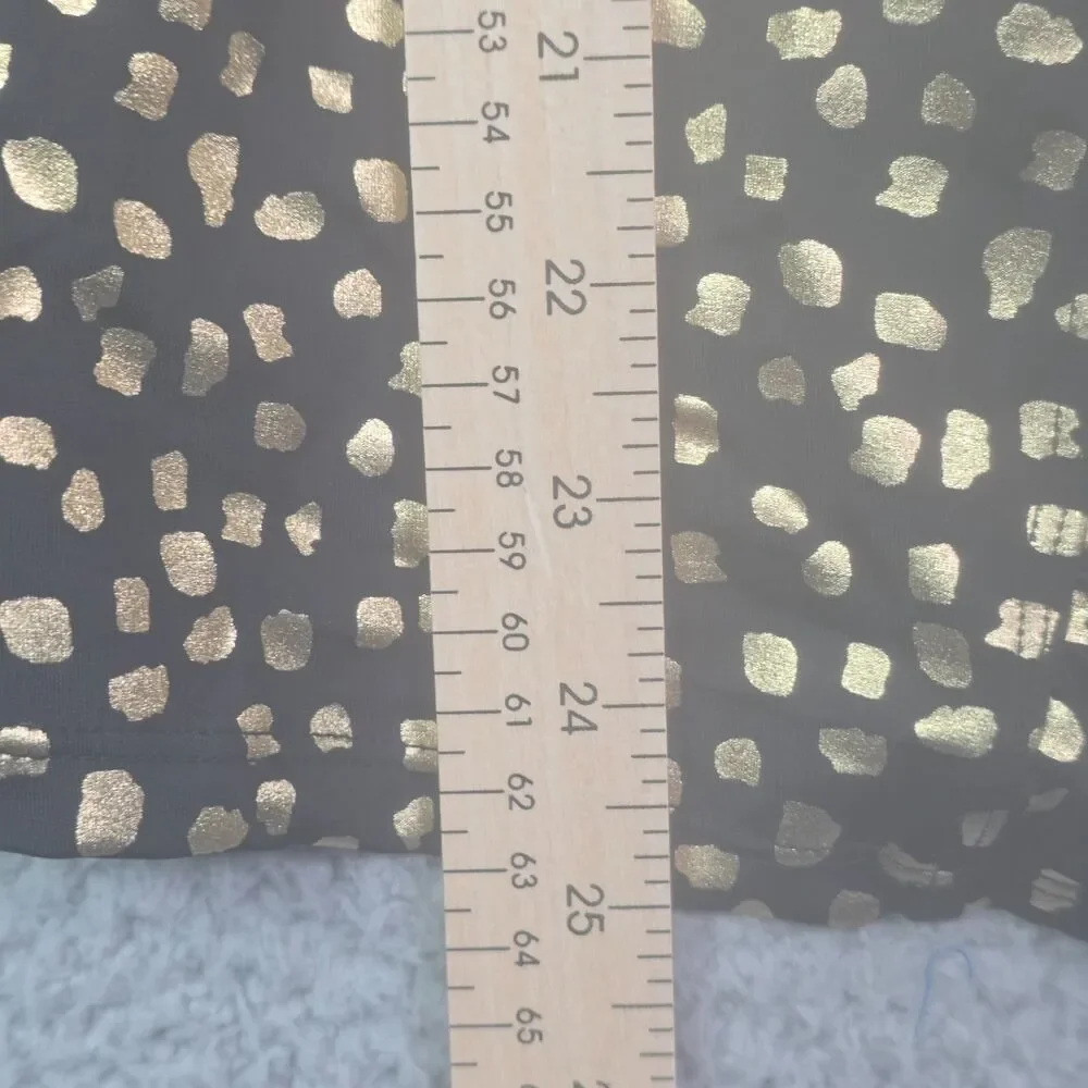 Swimsuits For All Tankini Top Black Gold 28 Ruched Supportive Swimwear New